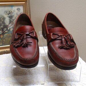 Johnston & Murphy Vintage "Passport" Brown Tassel Loafers Sz 10 D